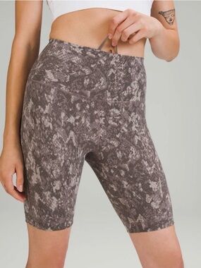 🧘‍♀️Lululemon Align High-Rise Shorts 6” Gray Snake Print Size 6